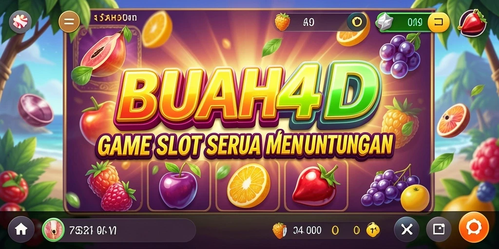 Gameplay seru BUAH4D dengan tampilan grafis penuh warna.