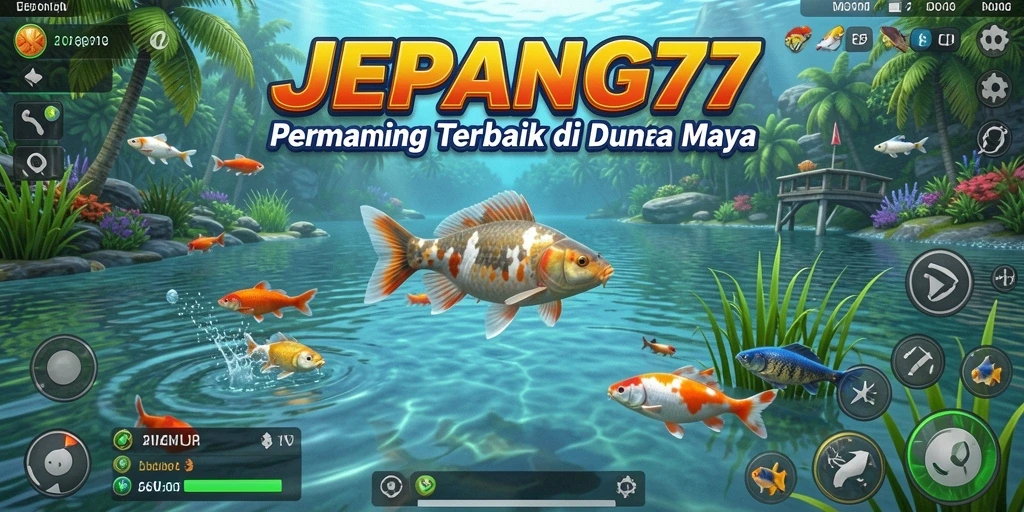 Tampilan gameplay memancing yang seru di JEPANG77.