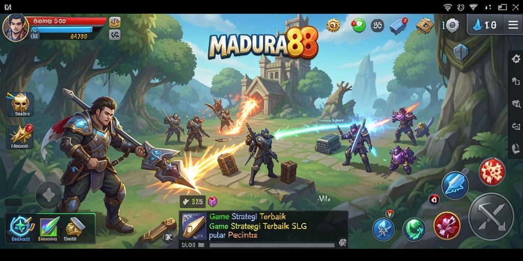 Tangkapan layar <strong>MADURA88</strong> menampilkan aksi strategis yang mendebarkan.