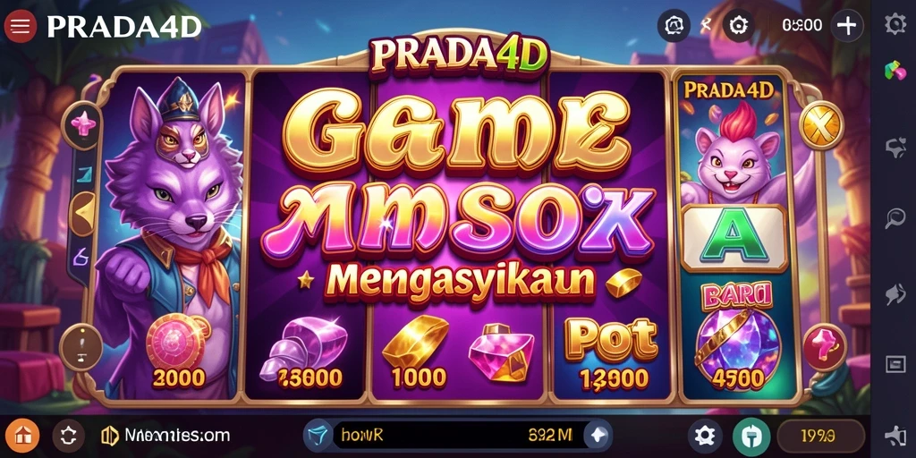 Tampilan gameplay menarik di <strong>PRADA4D</strong> dengan efek visual yang memukau.