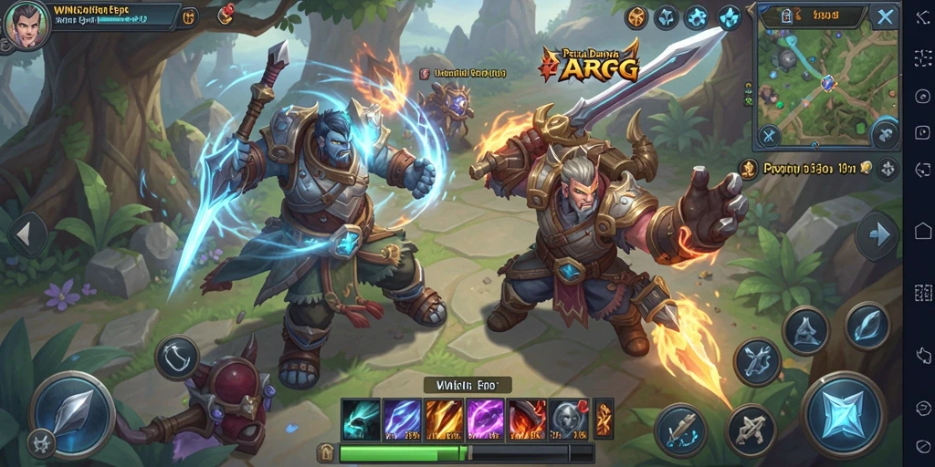 Tampilan gameplay seru di dunia ARPG yang menyenangkan.